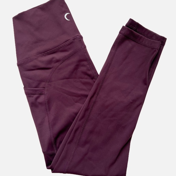 Zyia Plum Crop Leggings Size 2 - Picture 2 of 3